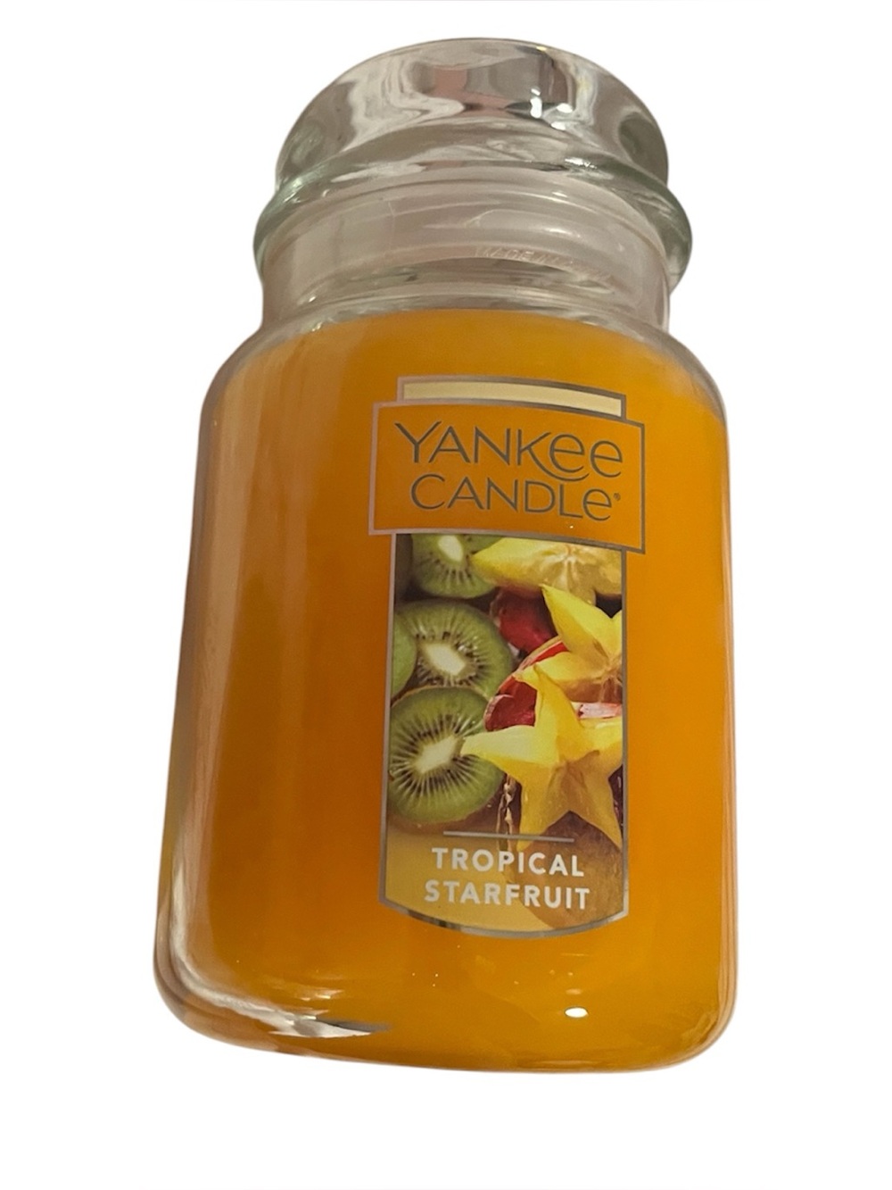 Yankee Candle Tropical Starfruit Jar Candle - Orange Wax
